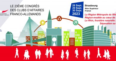 23e Congrès des Clubs d’Affaires franco-allemand, à Strasbourg 28-30 Sept. 2023